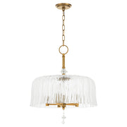 Meriam 5 Light Pendant in Brushed Brass