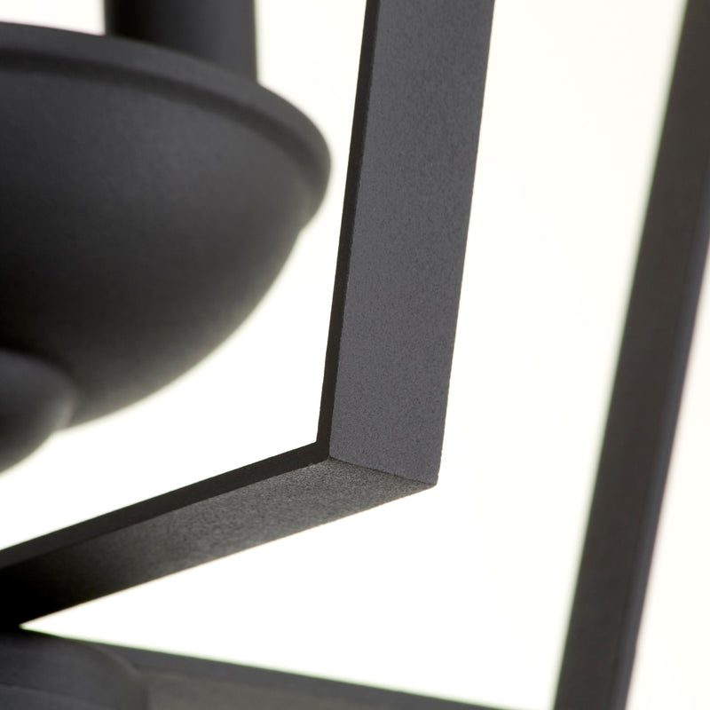 Transitional 3 Light Mini Chandelier in Textured Black