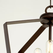 Transitional 3 Light Mini Chandelier in Oiled Bronze