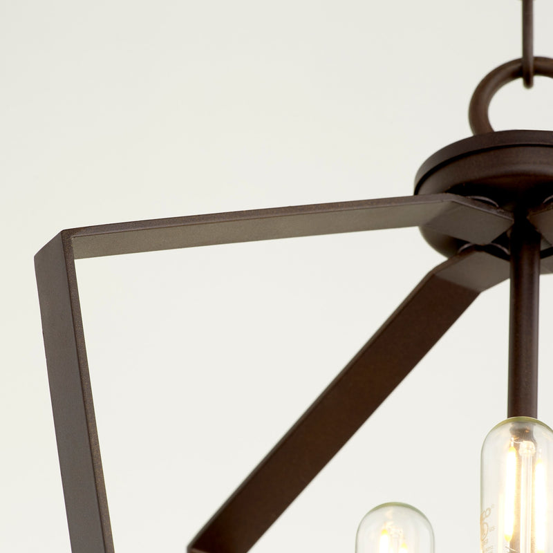 Transitional 3 Light Mini Chandelier in Oiled Bronze
