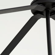 Transitional 4 Light Cage Chandelier in Textured Black