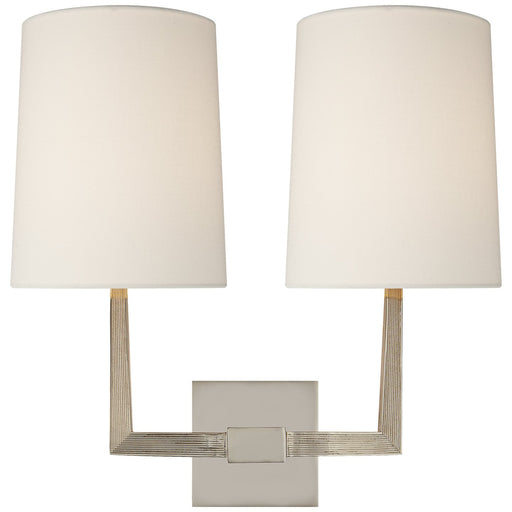 Ojai Large 2-Light Wall Sconce in Polished Nickel