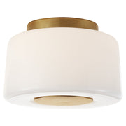 Acme Small 3-Light Flush Mount in Soft Brass