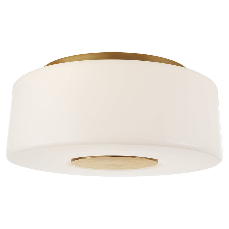 Acme Large 3-Light Flush Mount in Soft Brass