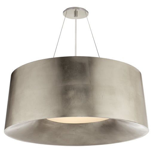 Halo Three Light Pendant in Burnished Silver Leaf