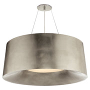 Halo Medium 3-Light Pendant in Burnished Silver Leaf
