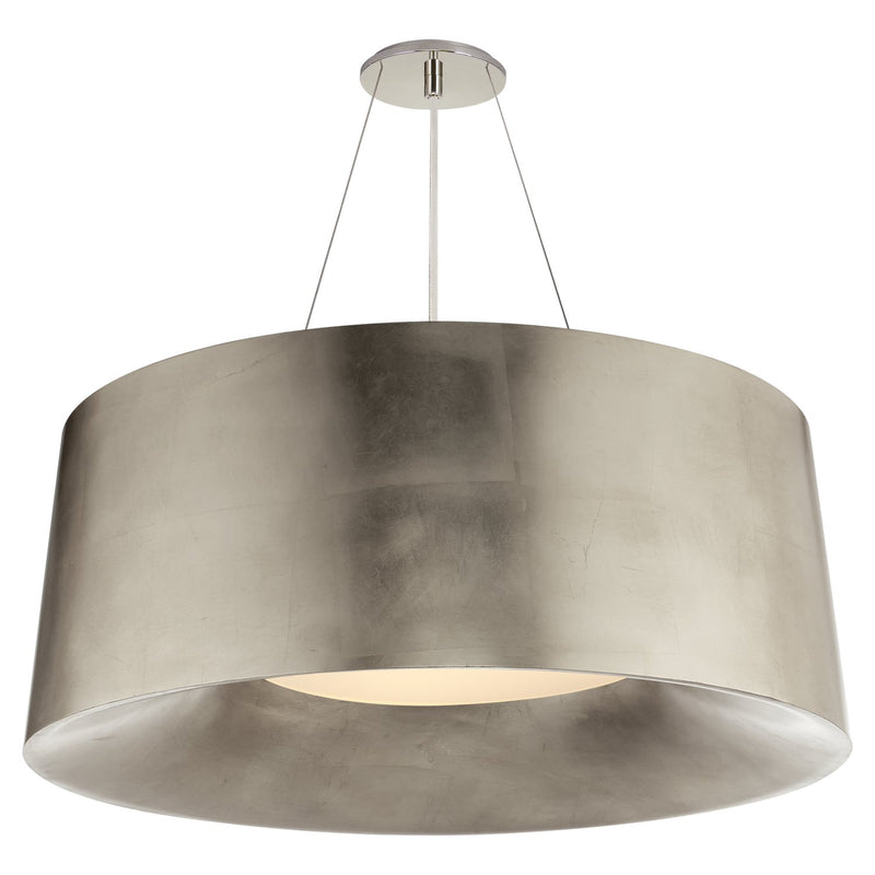 Halo Medium 3-Light Pendant in Burnished Silver Leaf