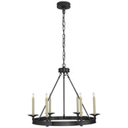 Launceton Small Ring 6-Light Chandelier in Bronze