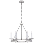 Launceton Small Ring 6-Light Chandelier in Polished Nickel