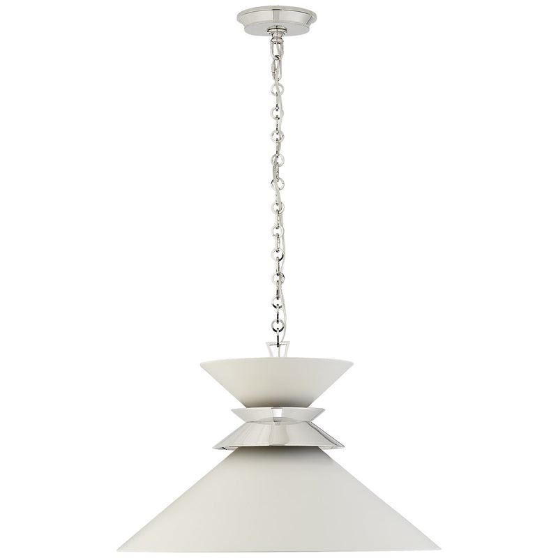 Alborg Large Stacked Pendant in Polished Nickel