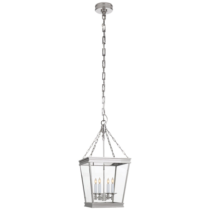 Launceton Four Light Lantern in Polished Nickel