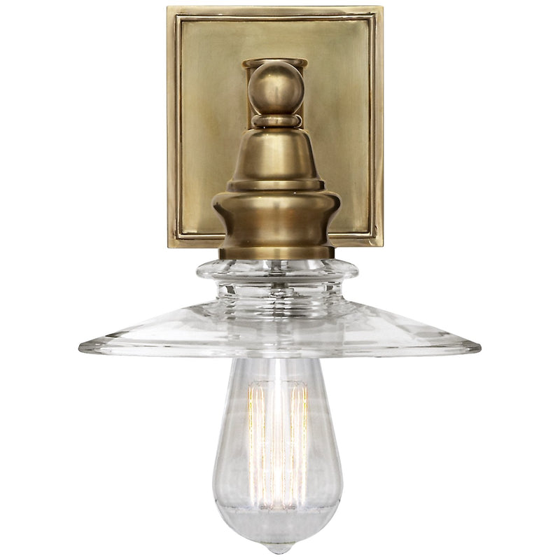 Covington Shield Wall Sconce in Antique-Burnished Brass