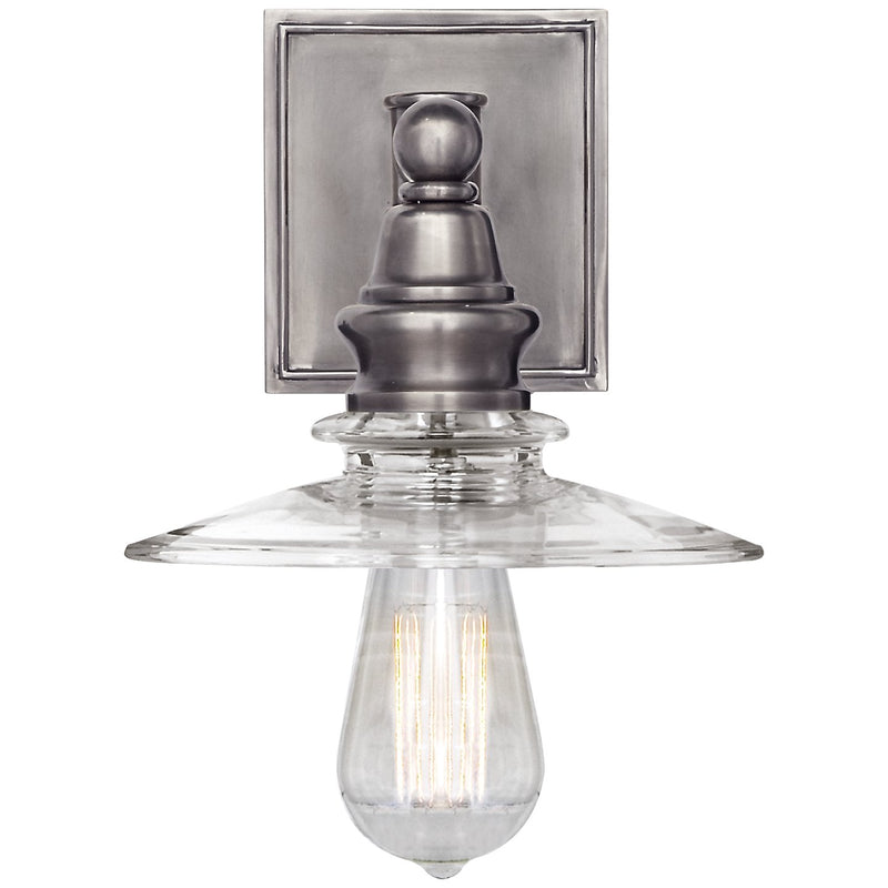 Covington Shield Wall Sconce in Antique Nickel