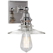 Covington Shield Wall Sconce in Polished Nickel