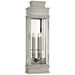Linear Lantern Two Light Wall Lantern in Antique Nickel