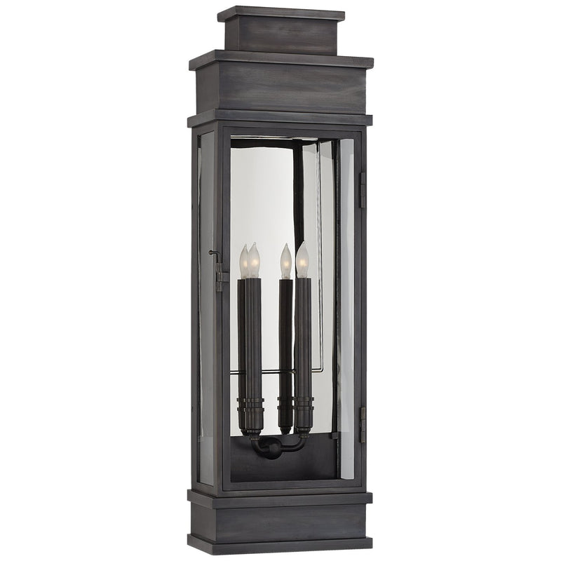 Linear Large 29" 2-Light Outdoor Wall Lantern in Bronze