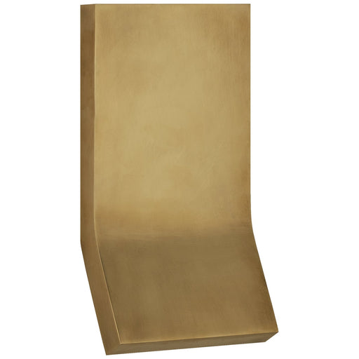 Bend Medium Square Wall Sconce in Natural Brass