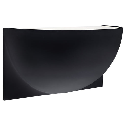 Quarter Sphere Small Up Light Wall Sconce in Matte Black
