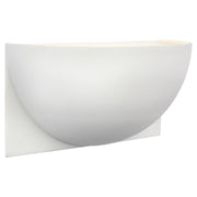 Quarter Sphere Small Up Light Wall Sconce in White
