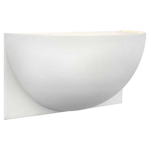 Quarter Sphere Small Up Light Wall Sconce in White