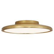 Dot 13" Flush Mount in Natural Brass