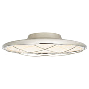 Dot 16" Caged Flush Mount in Polished Nickel