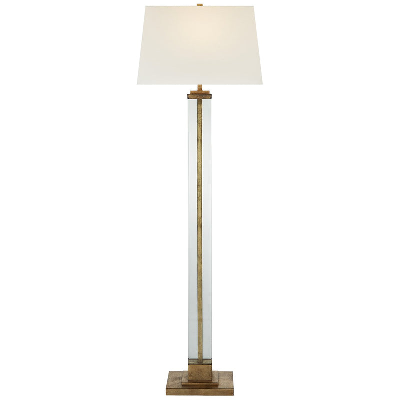 Wright Large Floor Lamp in Gilded Iron