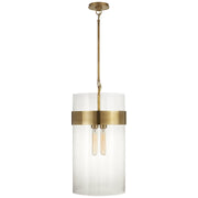 Presidio Medium 4-Light Pendant in Hand-Rubbed Antique Brass
