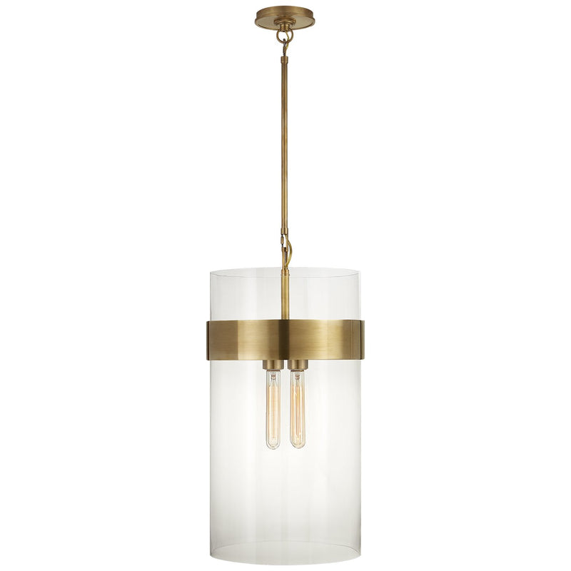 Presidio Medium 4-Light Pendant in Hand-Rubbed Antique Brass