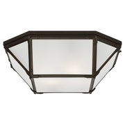 Morris Large 20" 4-Light Flush Mount in Antique Zinc