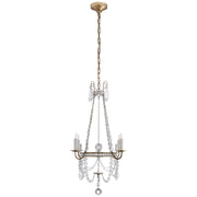 Sharon Small 4-Light Chandelier in Gilded Iron