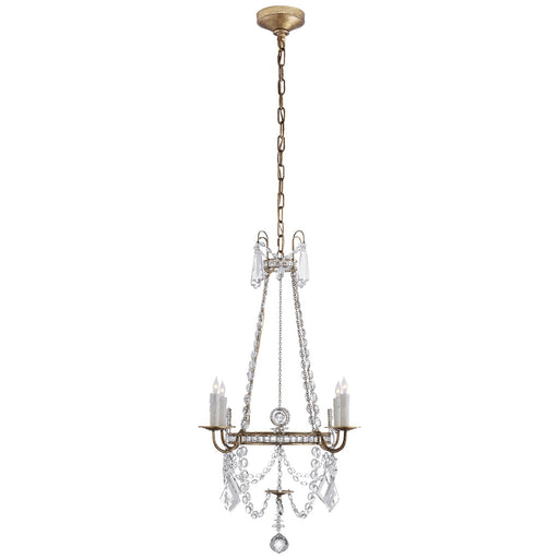 Sharon Small 4-Light Chandelier in Gilded Iron