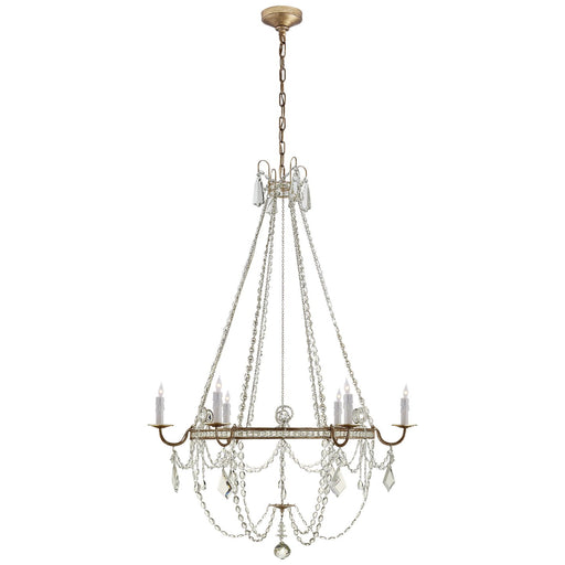 Sharon Medium 6-Light Chandelier in Gilded Iron
