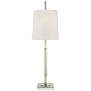 Lexington Medium Table Lamp in Polished Nickel with Crystal