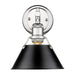 Orwell 1-Light Bath Vanity in Chrome with Black Shade