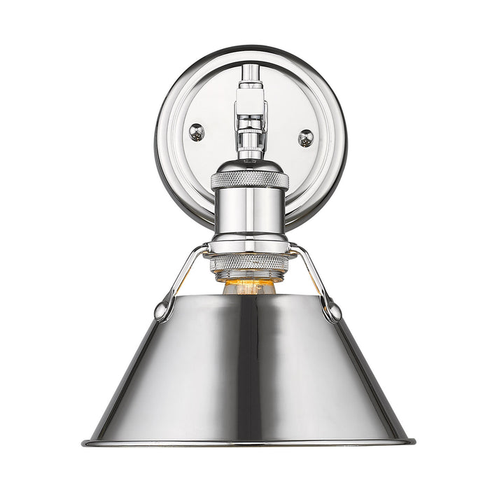 Orwell 1-Light Bath Vanity in Chrome with Chrome Shade