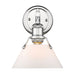 3306-BA1 CH-OP - Orwell 1-Light Bath Vanity in Chrome with Opal Glass Shade by Golden Lighting