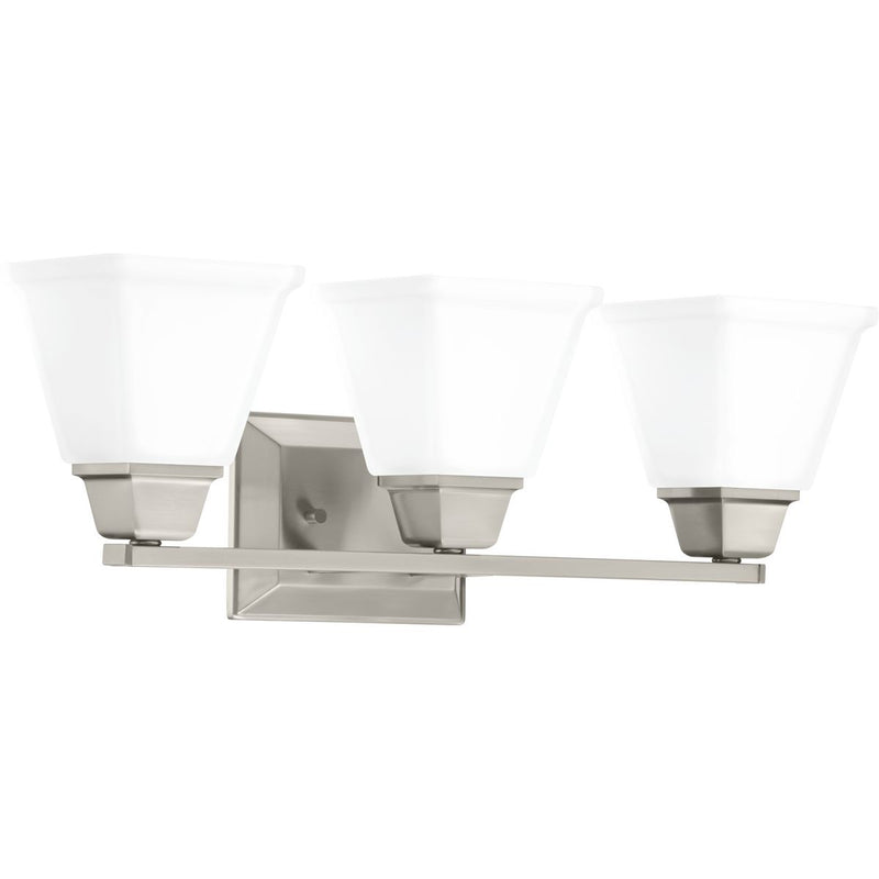Clifton Heights Three Light Bath in Brushed Nickel
