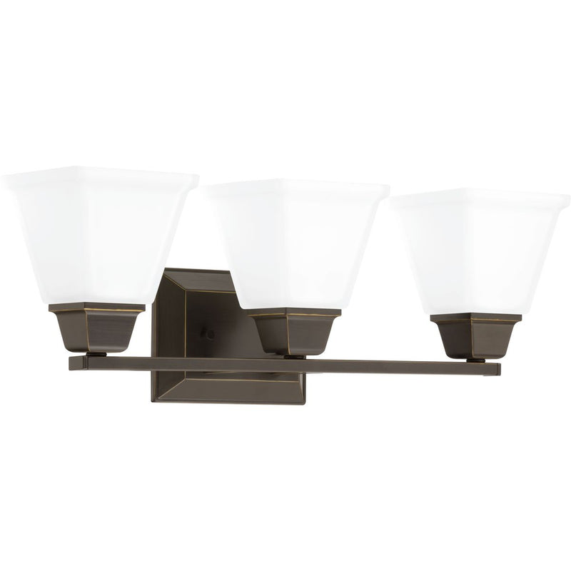 Clifton Heights Three Light Bath Bracket in Antique Bronze