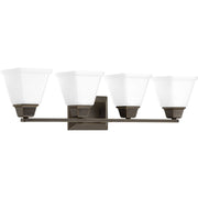 Clifton Heights Four Light Bath Bracket in Antique Bronze