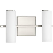 Colonnade 2-Light LED Bath Vanity Light in Brushed Nickel