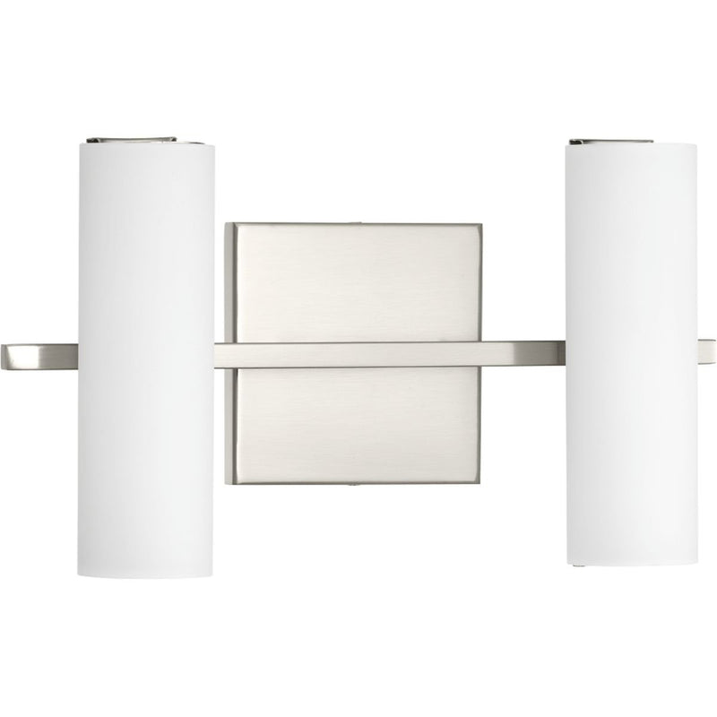 Colonnade 2-Light LED Bath Vanity Light in Brushed Nickel