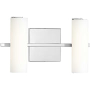 Colonnade 2-Light LED Bath Vanity Light in Polished Chrome