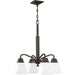 Clifton Heights Four Light Chandelier in Antique Bronze