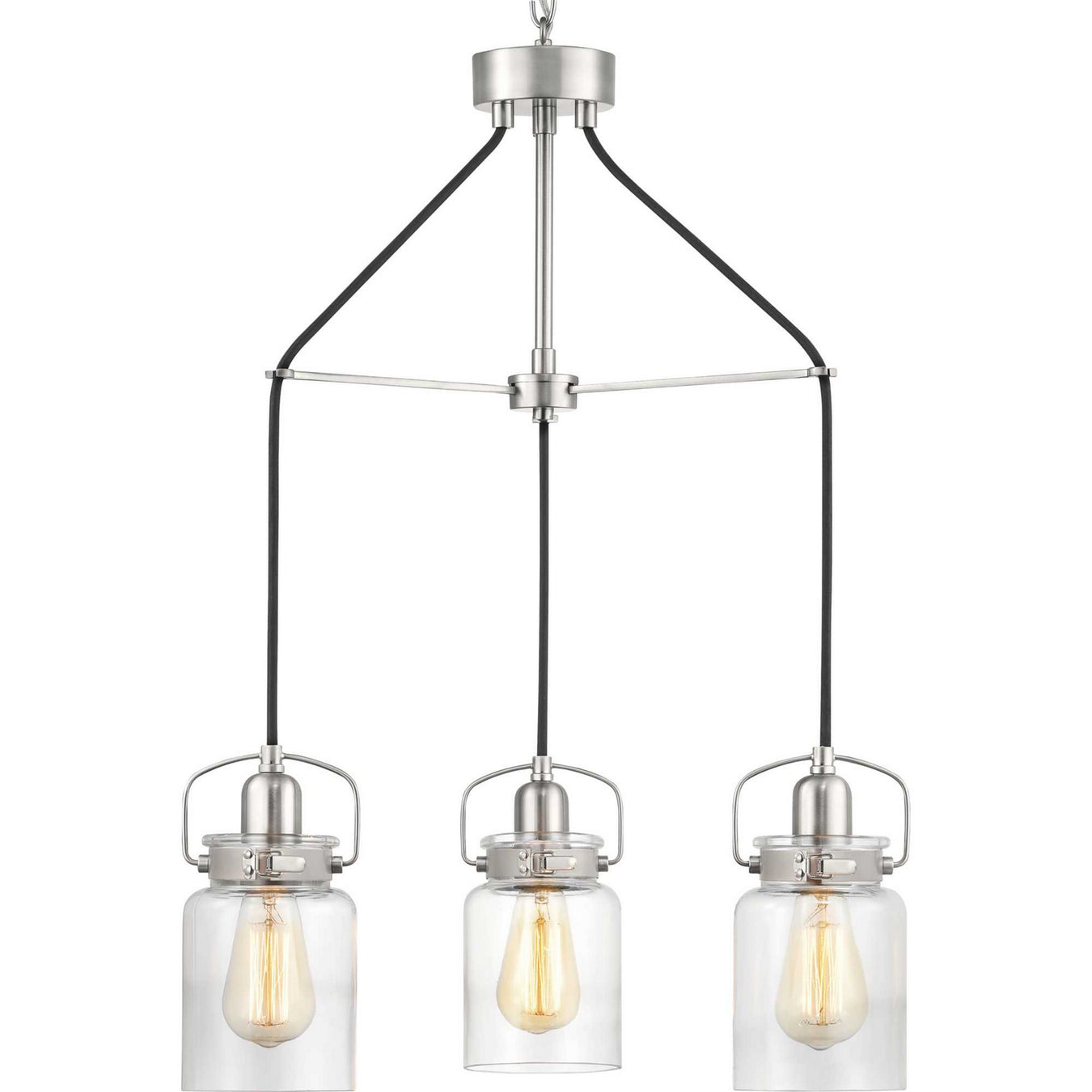 Calhoun 3-Light Chandelier in Brushed Nickel