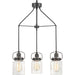Calhoun 3-Light Chandelier in Antique Bronze