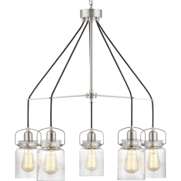 Calhoun 5-Light Chandelier in Brushed Nickel