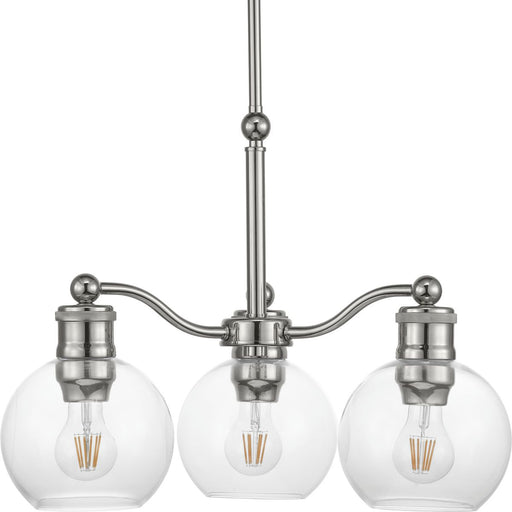Hansford 3-Light Chandelier in Polished Nickel