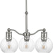 Hansford 3-Light Chandelier in Polished Nickel