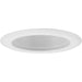 Recessed 5" Recessed Step Baffle Trim for 5" Housing in White